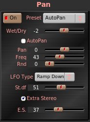 rakarrack AutoPan