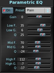 rakarrack Parametric EQ